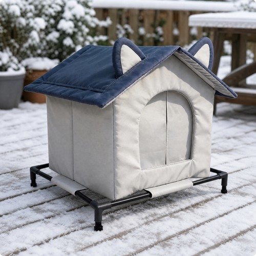 Insulated cat house with - insulated,
