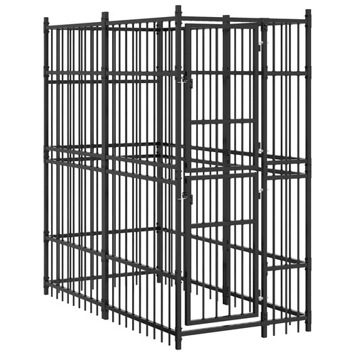 Outdoor dog kennel - outdoor, steel