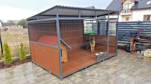 Dog kennel and - run, windbreaker