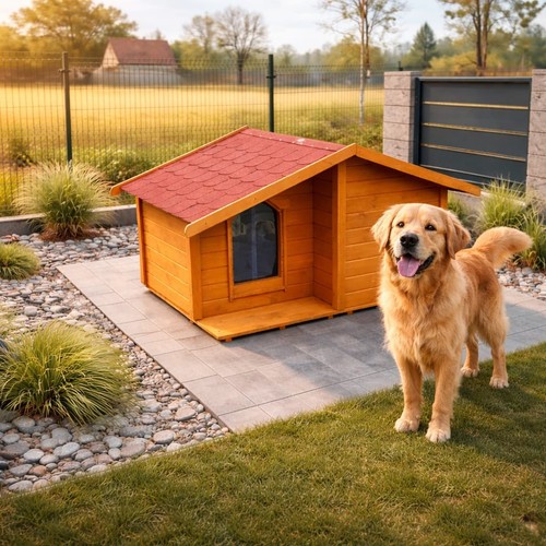 Insulated dog kennel large - dog,